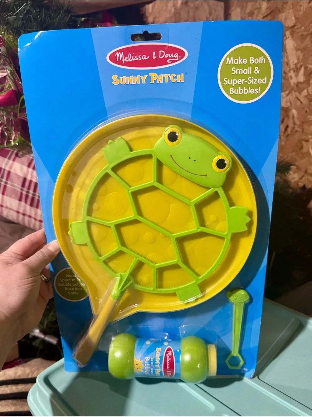 Melissa & Doug Sunny Patch Turtle Bubble Set - Green & Yellow - Picture 1 of 3